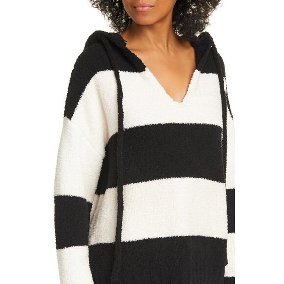 💕ATM💕 Chenille Bold Stripe Hoodie Sweatshirt - Picture 10 of 16